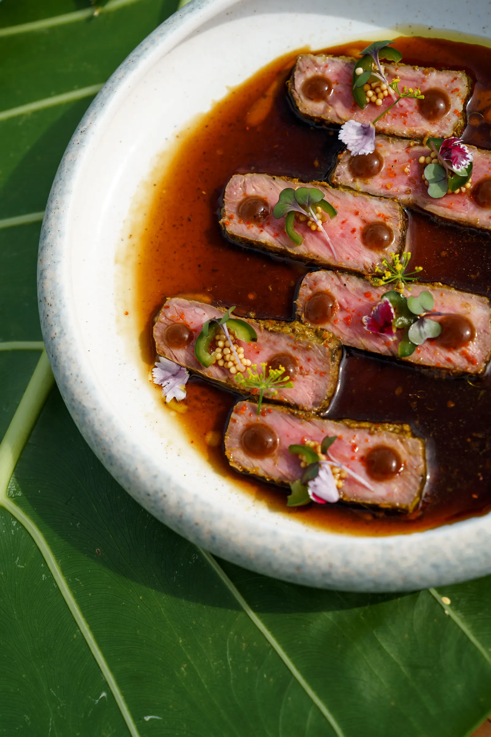 mediterran-asiatische dishes and ingredients at Kokoon restaurant 5